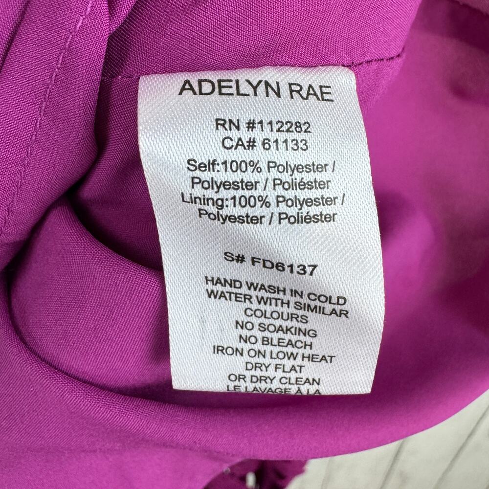 Adelyn Rae Berry Pink Purple Kinsley Puff Sleeve Lace Midi Dress Size X-Small - Picture 7 of 14